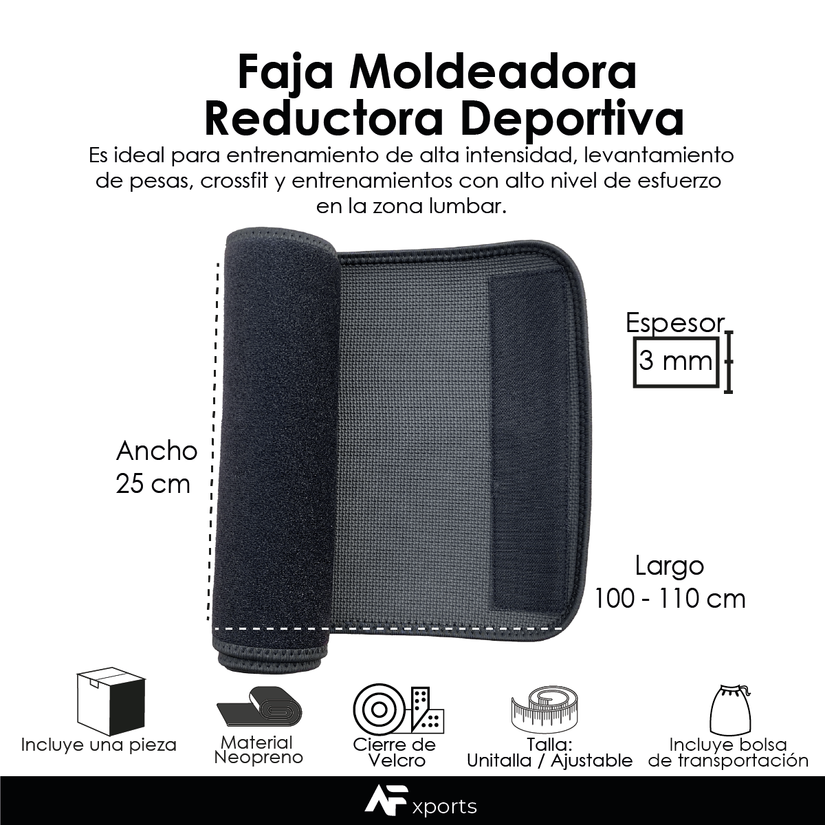 Faja Moldeadora Reductora Deportiva